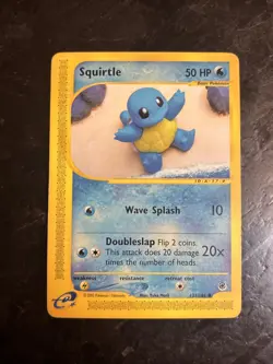 Squirtle 131/165 Expedition Regular Card 2002 Pokemon TCG Non Holo Vintage - Image 1