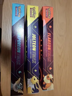 Pokemon Cards | VMAX Premium Collection - Vaporeon, Jolteon, Flareon | Sealed - Image 5