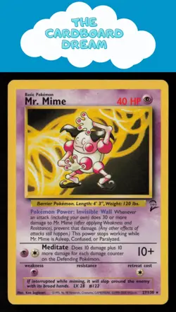 Mr. Mime Jungle #22/64 Rare NON-HOLO LP Pokemon Card WotC - Image 1