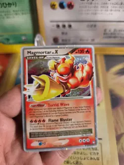 Pokemon Karte Card Magbrant Magmortar LV. X Mysterious Treasures Holo Ex English - Image 2