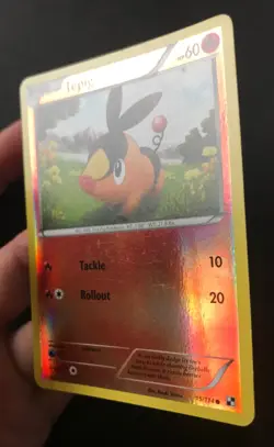 3 X Black & White Base Pokemon Cards Reverse Holo Tepig Glalie Dewott 15/114 - Image 3