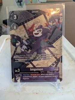 Digimon Card Game Impmon ST14-02 EX10 Legend Pack Promo Sinister Order - Image 1