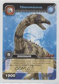 2008 Dinosaur King Trading Card Game Series 1: Titanosaurus #DKCG-015 - Image 1
