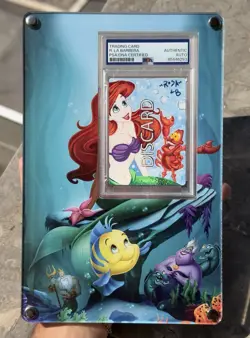 Disney Lorcana Ariel - DISCARD Card Altered by Rosa La Barbera - PSA Authentic - Image 1