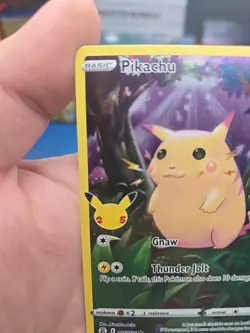 Pokemon TCG Celebrations Pikachu Card 5/25 Holographic, Near Mint Condition - Image 4