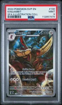 PSA 9 Kingambit 130 Sv: Scarlet & Violet Promo Cards Holo - Image 1