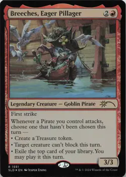 Breeches, Eager Pillager (Rainbow Foil) - FOIL - R Secret Lair Drop Series 1551 - Image 1