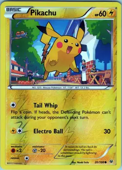Pikachu 20/108 Common - Pokemon TCG XY: Roaring Skies - Reverse Holo (LP) - Image 1