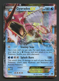 Gyarados EX 26/122 XY Breakpoint Moderate Play Rare Pokemon Card - Image 1