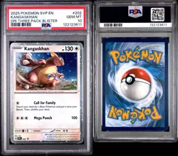 Pokemon Destined Rivals Kangaskhan Black Star Promo Cosmos Holo 202 PSA 10 Pop 6 - Image 3