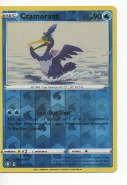 Cramorant 028/072 Reverse Holo - Shining Fates Pokemon - Image 1