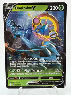 Pokemon - Dhelmise V 009/072 - Ultra Rare - Shining Fates - Near Mint - Image 1