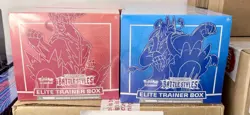 Pokemon TCG Sword & Shield Battle Styles Elite Trainer Box Set Red & Blue Sealed - Image 1