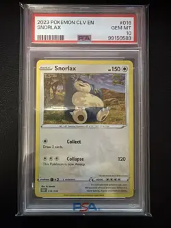 2023 POKEMON CLV EN SNORLAX PSA 10 - Image 1