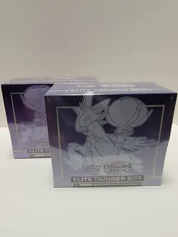 Pokemon Sword & Shield Chilling Reign Elite Trainer Box ETB -Sealed- Set of 2 - Image 1