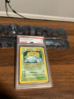 VENUSAUR HOLO PSA 5 POKEMON BASE SET 1999 UNLIMITED 15/102 - Image 1