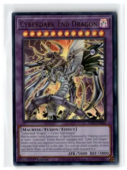 2021 Cyber Strike Structure Deck Cyberdark End Dragon #SDCS-EN044 Ultra Rare - Image 1
