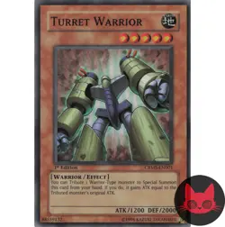 Yugioh Turret Warrior CRMS-EN001 Super Rare 1st Edition NM - Image 1