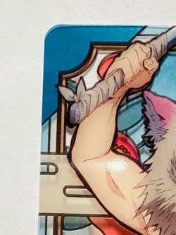 Inosuke Demon Slayer Stained glass card Kimetsu Vrey Rare From Japan BANDAI F/S - Image 2