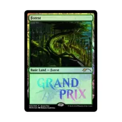 WOTC MtG Grand Prix Promos Forest (P) (Foil) NM - Image 1