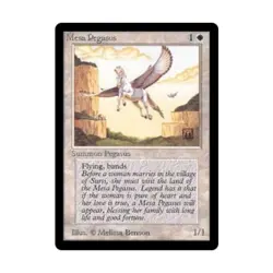 WOTC MtG Beta Mesa Pegasus (C) VG - Image 1
