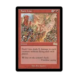 WOTC MtG Urza's Saga Fault Line (R) NM - Image 1