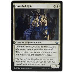 x1 Guarded Heir FDN MTG M/NM White Uncommon Creature Human Noble Lifelink TCG - Image 1