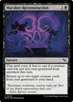 Macabre Reconstruction 93 MKM MTG Black Sorcery Common Guay 2024 EN - Image 1