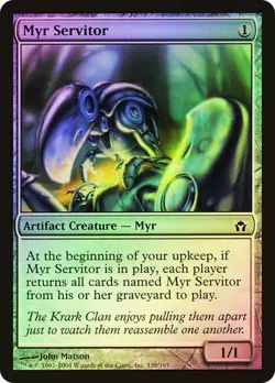 Fifth Dawn MTG FOIL Myr Servitor Magic - Image 1