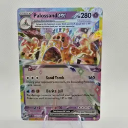 2024 Near Mint Pokemon 091/191 Palossand EX Holo Surging Sparks SSP English - Image 1