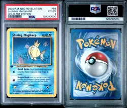 Pokemon Shining Magikarp Holo 1st Edition Neo Revelation 66/64 Pokemon PSA 4 - Image 3