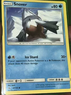 Pokemon TCG Snover 2018 37/156 Ultra Prism Common Near Mint - Image 1