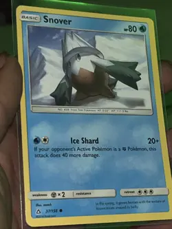 Pokemon TCG Snover 2018 37/156 Ultra Prism Common Near Mint - Image 4