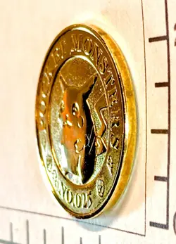 Pikachu Medal Gold plate Pokemon 1997 Rare From Japan Nintendo Banpresto F/S - Image 2