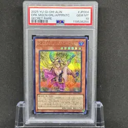 PSA 10 Yugioh Japanese Card Apprentice Magician Dark Magician Girl Secret Rare - Image 1