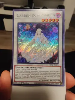 Yugioh Garden Rose Maiden 1st Ed. Secret Rare LDS2-EN113 NM - Image 3