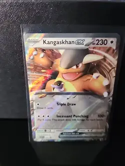Pokemon Scarlet & Violet Black Star Promo #55 Kangaskhan EX Holo Card - Image 2