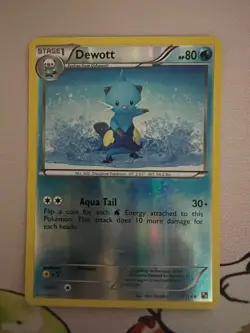 Pokemon 2011 Dewott Black & White REVERSE Holo 30/114 Card - Image 1