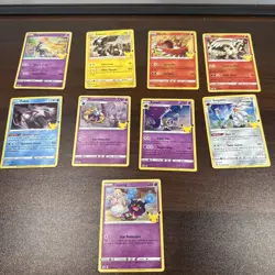 Pokemon TCG Celebrations 25th Anniversary Holo Rare Lot of 9 Cards - Image 1
