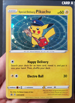 Special Delivery Pikachu SWSH074 SWSH: Sword & Shield Promo Cards (2 Available) - Image 2
