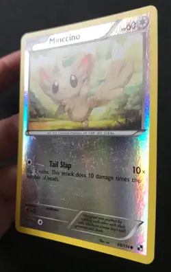3 X Black & White Base Pokemon Cards Reverse Holo Simisage Simipour Minccino - Image 4