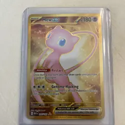 Pokemon Card - Mew EX 205/165 Full Art Holo Rare S&V 151 Non Metal Gold - M/NM - Image 1