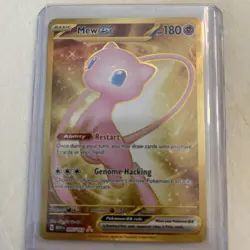 Pokemon Card - Mew EX 205/165 Full Art Holo Rare S&V 151 Non Metal Gold - M/NM - Image 2
