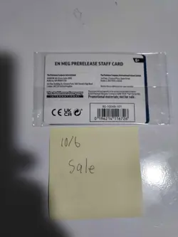 Pokemon TCG Mega Evolution Prerelease Staff Cards (Sealed, All 4) - Image 2
