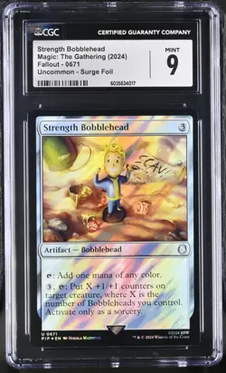 Strength Bobblehead Surge Foil - PIP 0671 MTG Magic Fallout CGC 9 Mint - Image 1