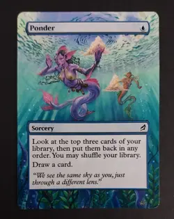 MTG - Magic: The Gathering - Ponder - Lorwyn (LRW) (LP) (ALTERED) - Image 1