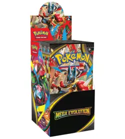 Full Sealed Booster Box (18 packets) Pokemon ME1 Mega Evolution TCG. PRE-ORDER - Image 1