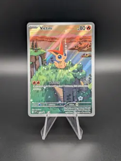 2025 Pokemon TCG Black Bolt White Flair Victini SVP Black Star Promo - Image 1