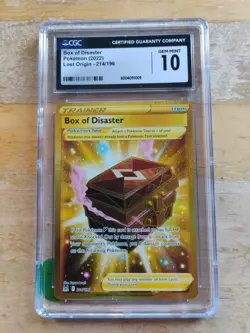 Pokemon TCG Box of Disaster 214/196 Lost Origins CGC 10 - Image 1