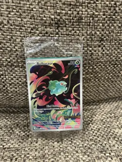Pokemon Mega Evolution Bulbasaur 133/132 Mega Evolution Stamped Promo Sealed - Image 1